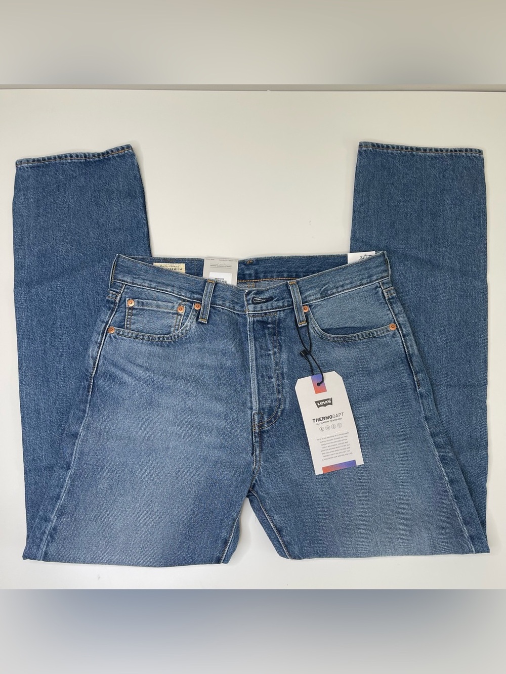 NEW Levi's Premium Men's 501 Thermodapt Button-Fly Straight Leg Jeans Size 30x30